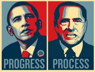Obama Progress - Berlusconi Process